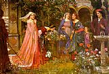 John William Waterhouse Famous Paintings - The Enchanted Garden